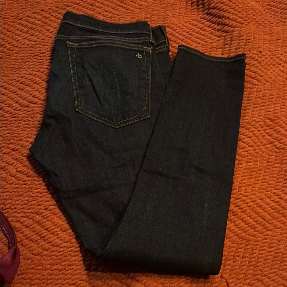 Rag & Bone Dark Blue Skinny Jeans Sleek Design